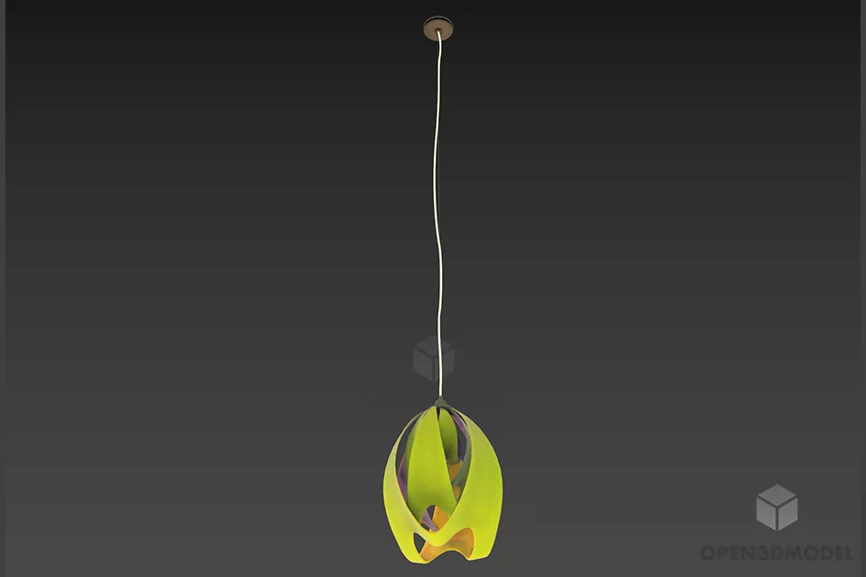 Sphere Pendant Lamp Swarovski 3d model