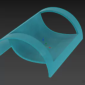 Simple Lounge Chair Modernism 3d model