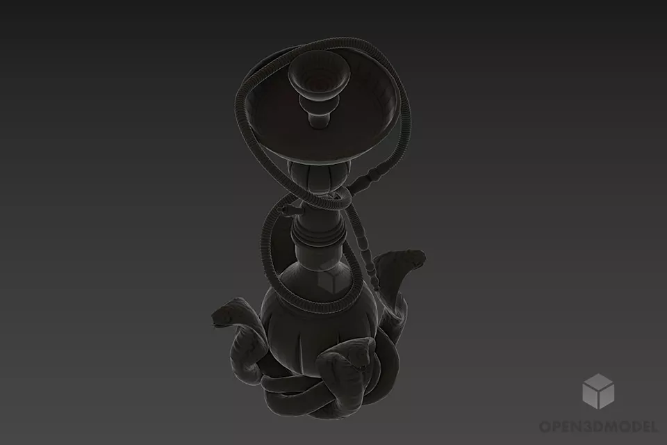 Bronze Hookah 3d model