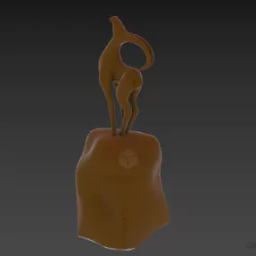Figurine Goat Animal 3d model