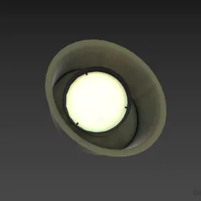 Scone Lamp Moltor, Circular Lamp 3d model