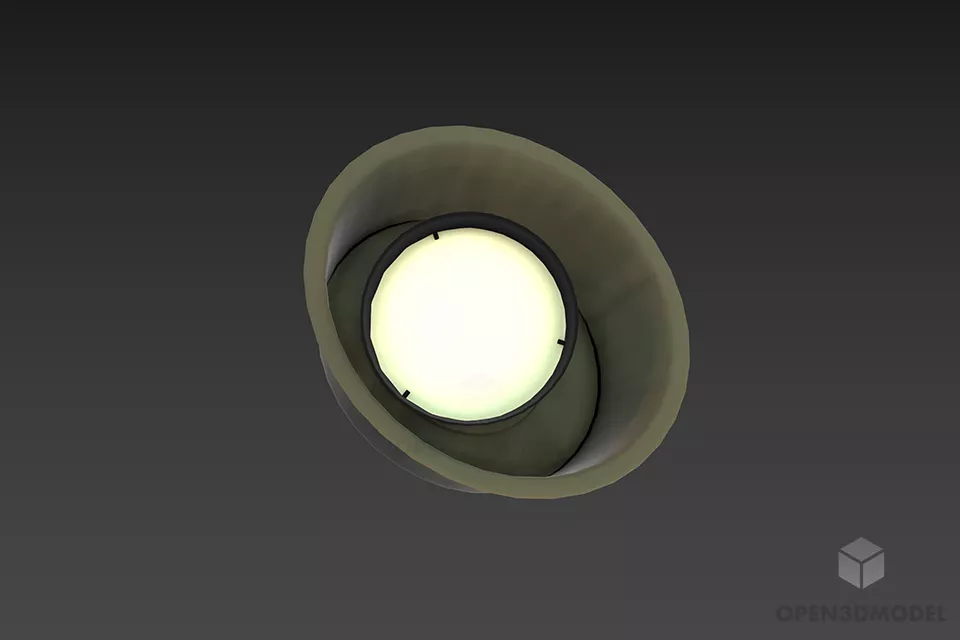 Reading Lamp Curved Arm 3d model