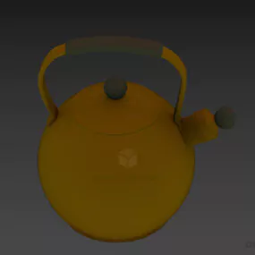 Sphere Kettle With Handle 3d model