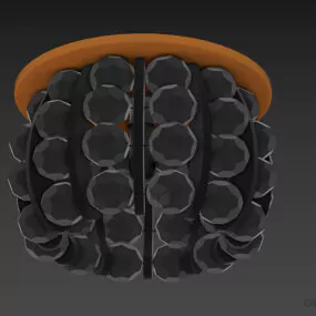 Glass Cup Lamp 3d model