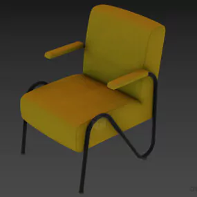 Modernism Armchair With Tube Frame 3d model