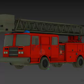 Usa Firetruck Vehicle 3d model