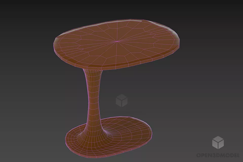 Modernism Table Bb Italia Furniture 3d model 2