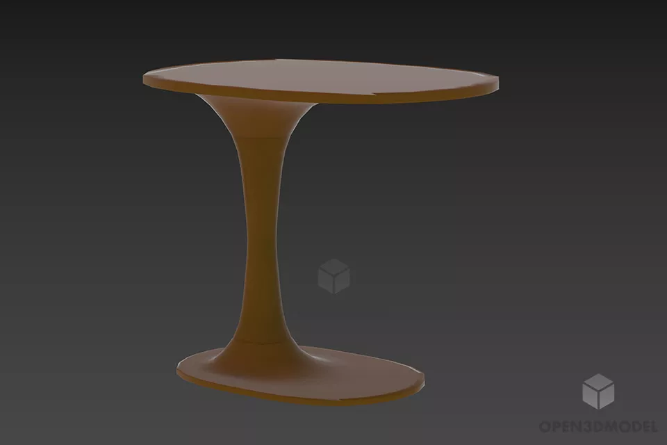 Work Table With Dual Cabinets 3d model