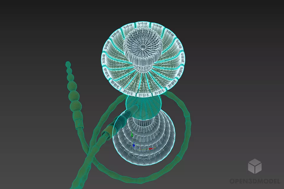 Hookah Equipment 3d model 2