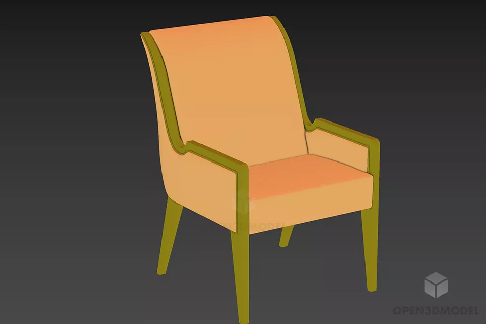 Chinese Ming Armchair 3d model