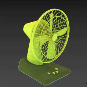 Low Electric Fan 3d model