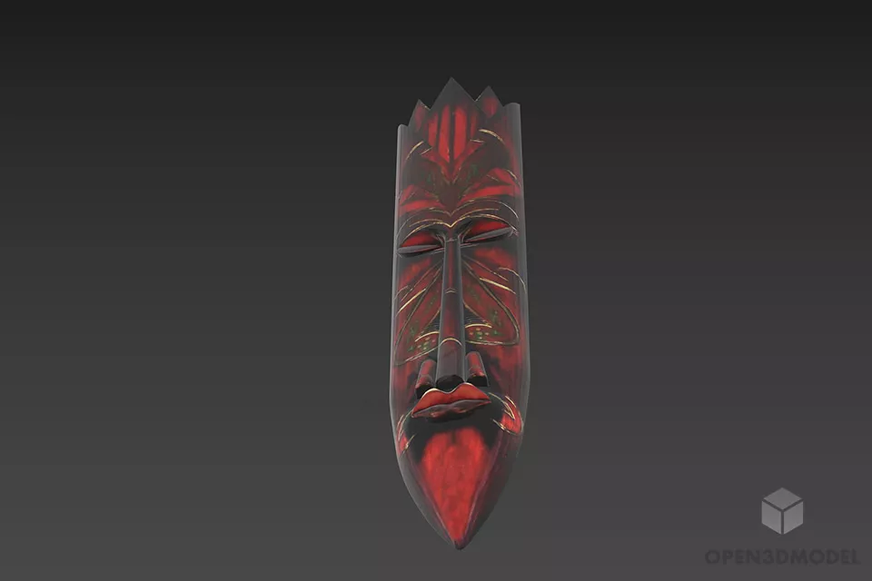 Round Rosette Carved Style 3d model