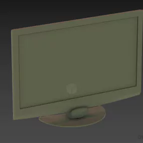 Tv Lcd Black Frame 3d model