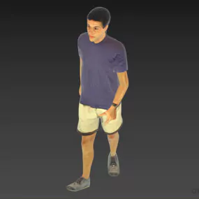 Man Character Walking Pose 3d model