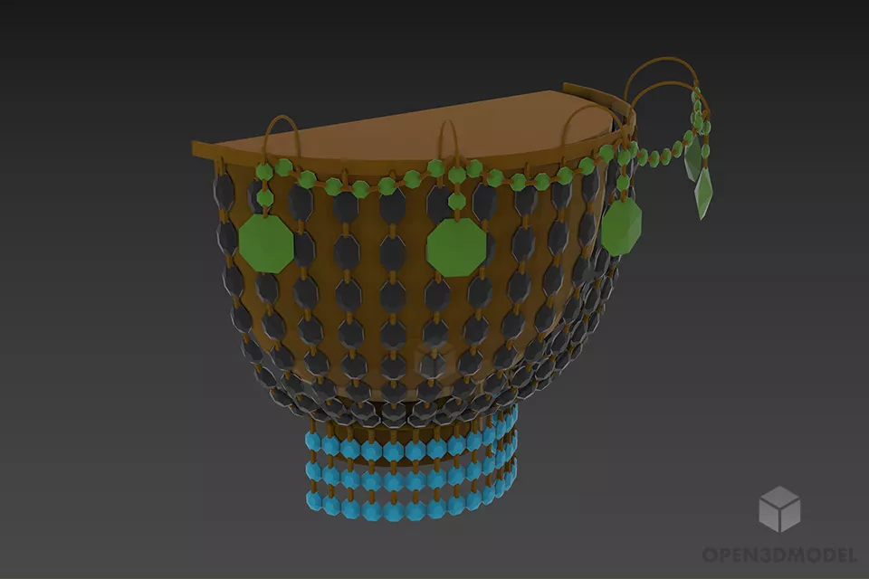 Sconce Lamp Piazza Lantern Style 3d model