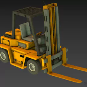 Autoloader Forklift Vehicle 3d model