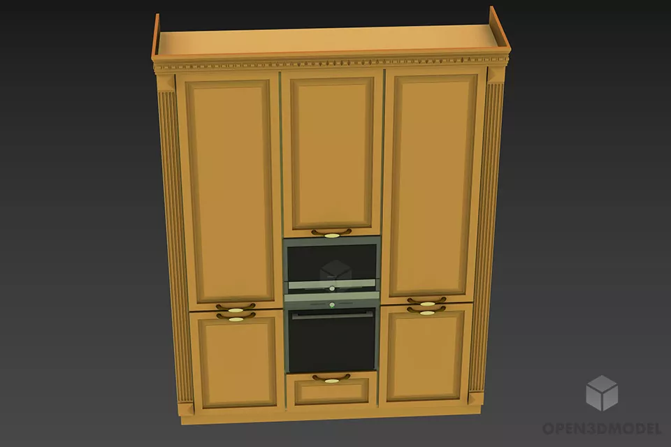 Smeg Oven Panel 3d model