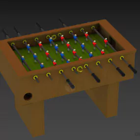 Foosball Table Football 3d model