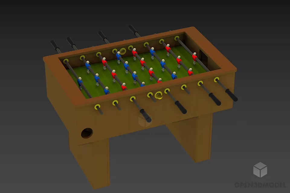 Boutique Table With Carved Edge Style 3d model