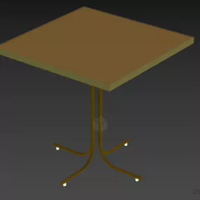 High Square Coffee Table 3d model