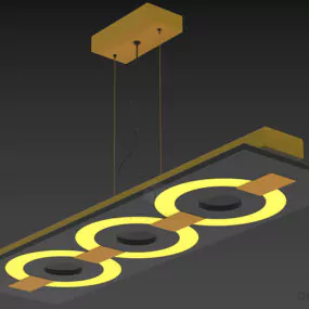 Pendant Lamp Itre Glass Shade 3d model