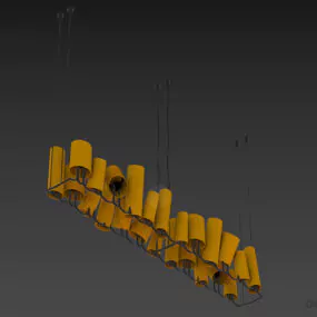 Pendant Lamp Fabbian With Multiple Shade 3d model