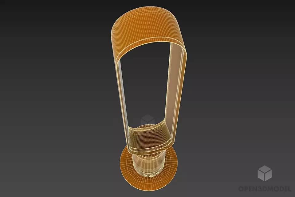 High Bladeless Fan 3d model 2