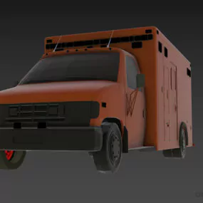 Us Ambulance Car 3d model