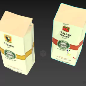 Coffee Packet 3d model