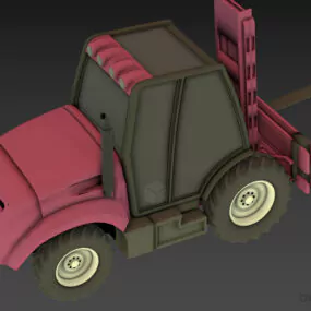 Autoloader Forklift Transport 3d model