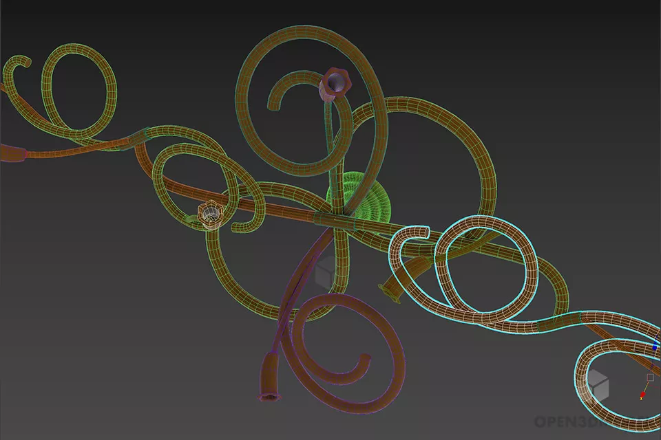 Decorative Sconce Lamp Bellart 3d model 2
