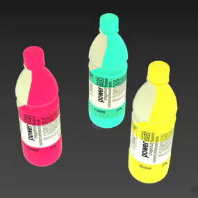 Water Bottle 300ml 3d model