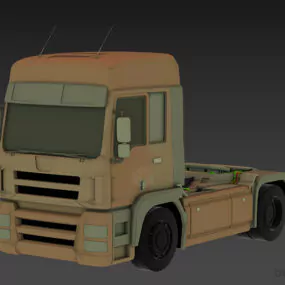 Truck Trailer Head Vehicle 3d model