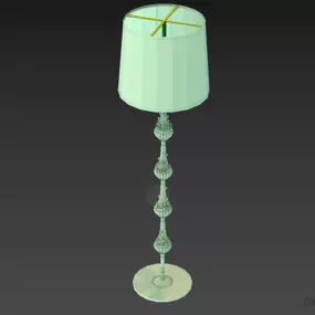Elegant Torchere Lamp For Hotel 3d model
