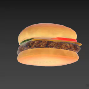 Cheese Burger Fastfood 3d model