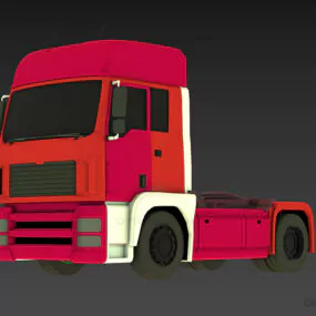 Eu Truck Trailer Heard Vehicle 3d model