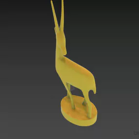 Goat Animal Figurine Decorative 3d model