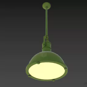 Aluminum Pendant Lamp Industrial Style 3d model