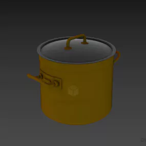 Kitchen High Pan 3d model