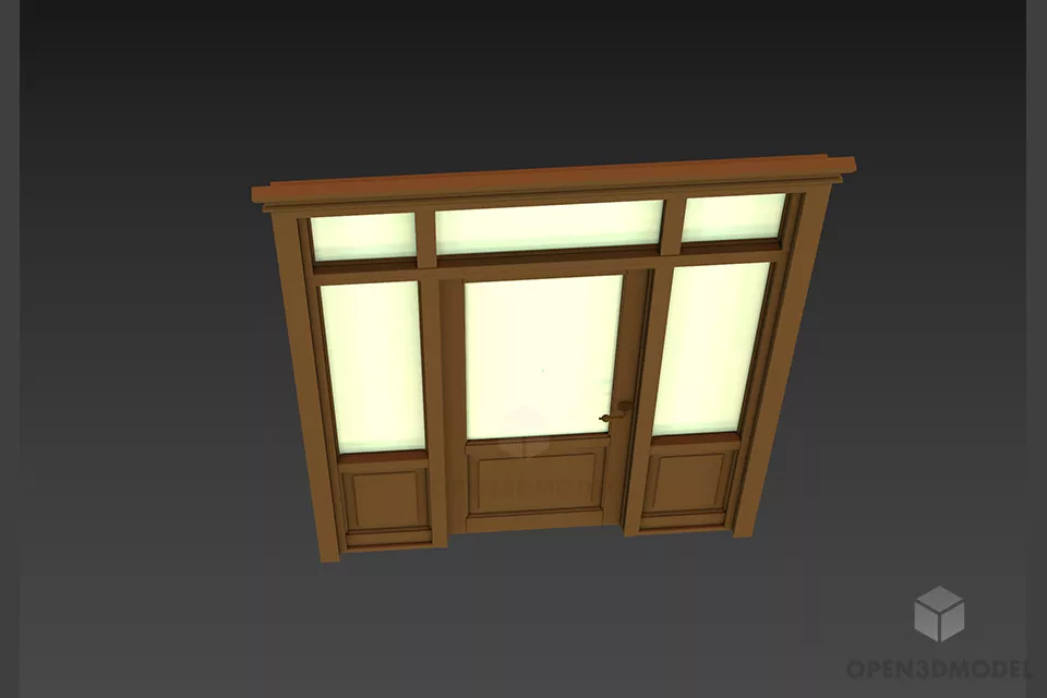 Curved Top Frame, Curved Fence 3d model