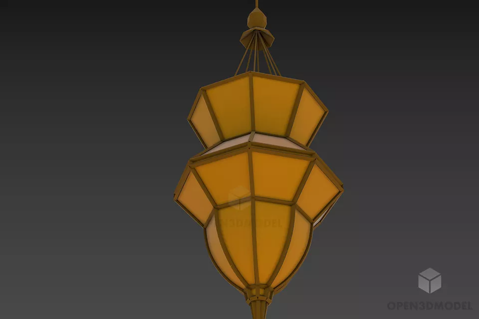 Ceiling Lamp Glass Cylinder Pile Shades 3d model
