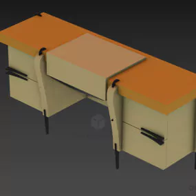 Bedroom Dressing Locker 3d model