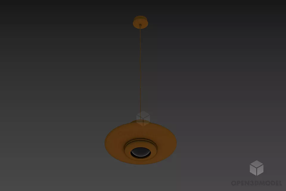 Table Lamp Wheel Shape 3d model
