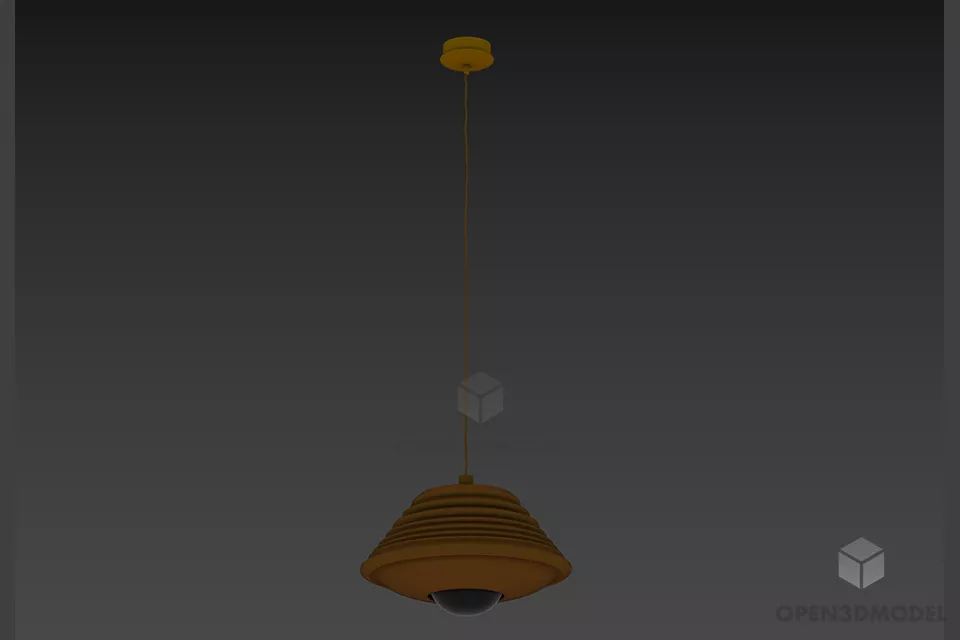 Pendant Lamp Masiero Round Shade 3d model