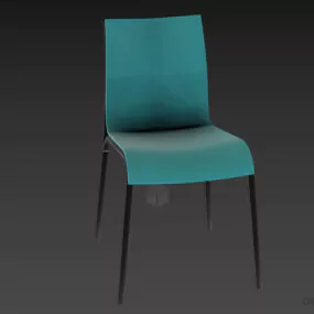Meshed Chair, Office Inox Chair 3d model