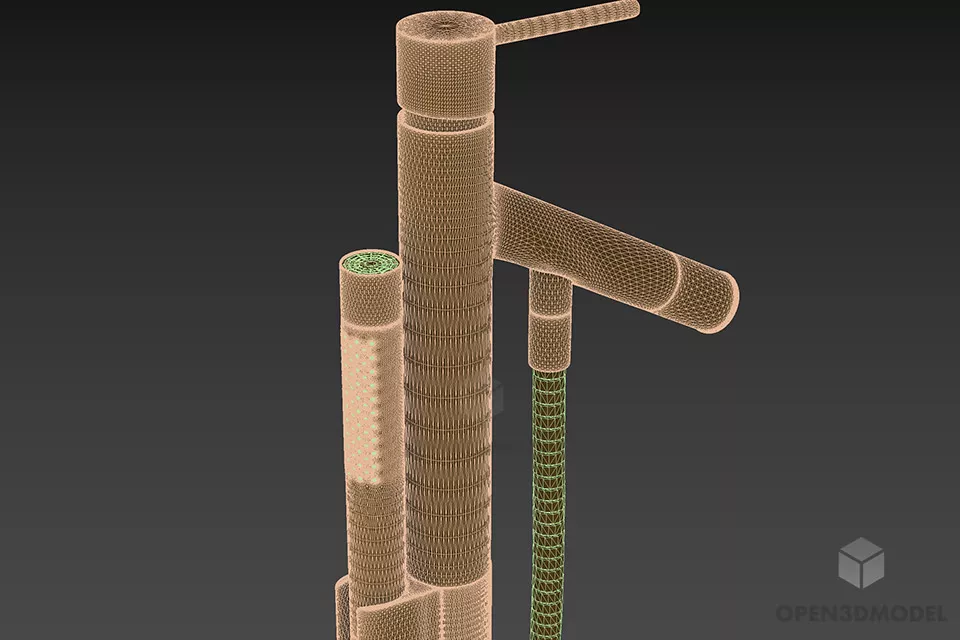 Premium Faucet Groher 3d model 2