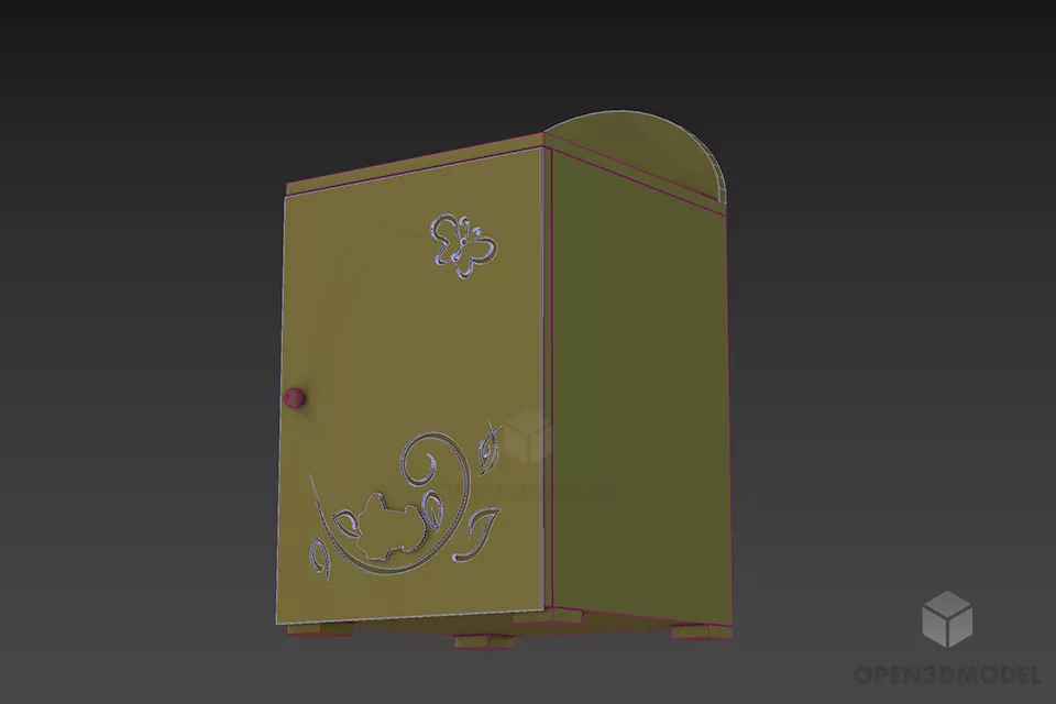 Nightstand Furniture For Kids Room 3d model 2