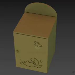Nightstand Furniture For Kids Room 3d model