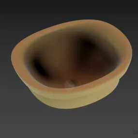 Bathroom Circle Sink 3d model