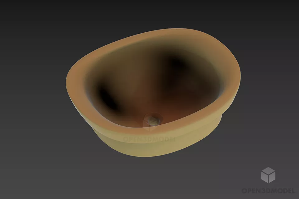 Corner Sink Antique With Stand 3d model